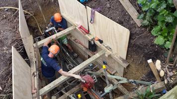 Drilling Of Inclined SW Outlet Pipe From Cliff Top Property Down To Beach